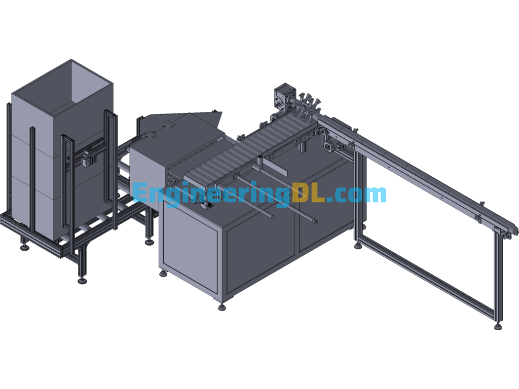 Facial Milk Tube Automatic Counting And Packing Equipment 3D Exported Free Download
