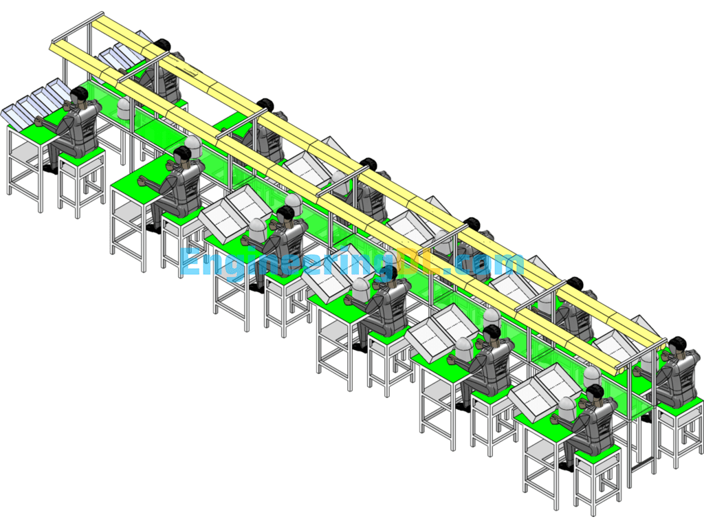 Flow Line Layout SolidWorks Free Download