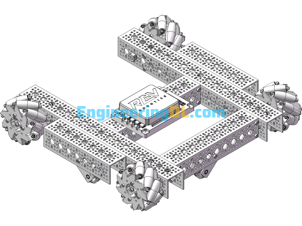 Measurement-Specific Robot Chassis Design Model SolidWorks Free Download