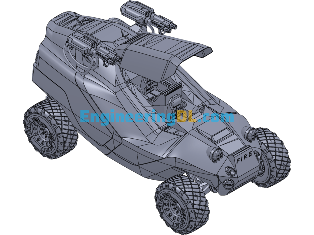 Fire Scout Vehicle SolidWorks Free Download