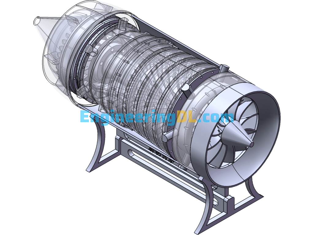 Turbo Engine 3D SolidWorks Free Download