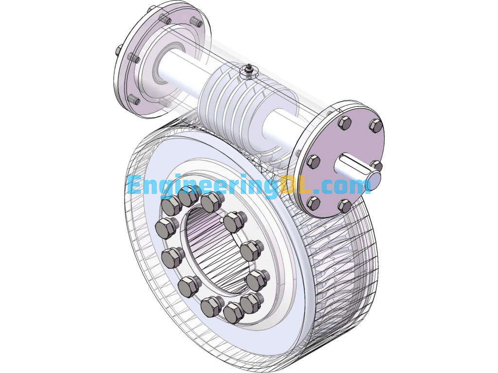 Turbo Worm Gear Reducer Set Of Drawings Graduation Design Set With 3D And 2D SolidWorks, AutoCAD, 3D Exported Free Download
