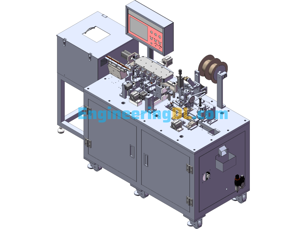 Polyester Capacitor Automatic Sleeve Forming Machine SolidWorks Free Download