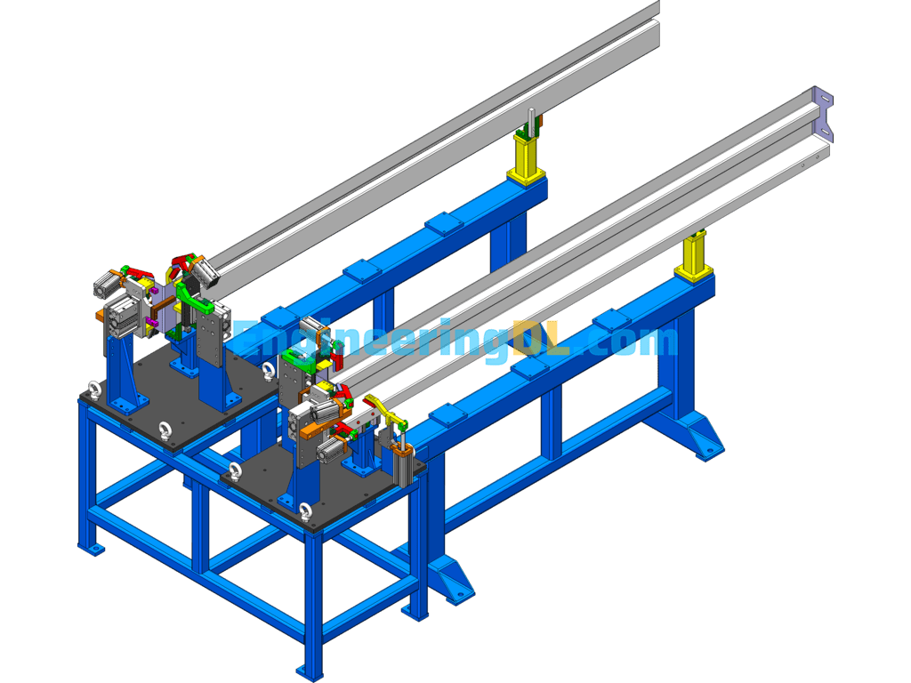 Detailed Drawing Of RUNFA Jig A Robot Welding Jig Tooling SolidWorks Free Download