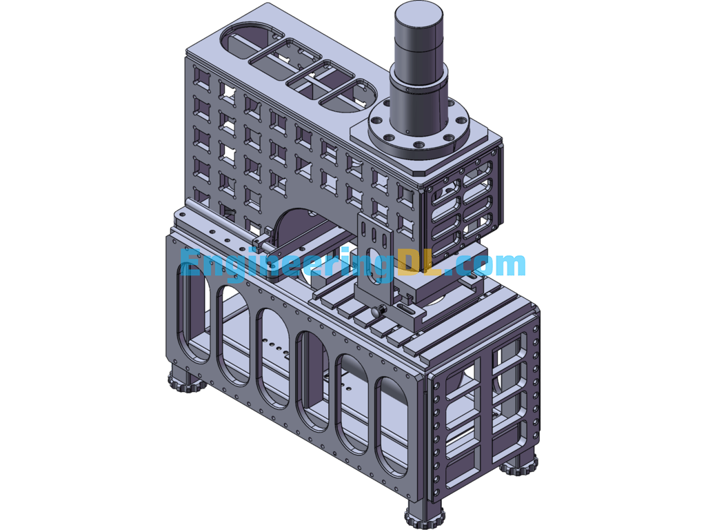 Hydraulic Punching Machine 3D Model (SolidWorks, UGNX), Catia, 3D Exported Free Download