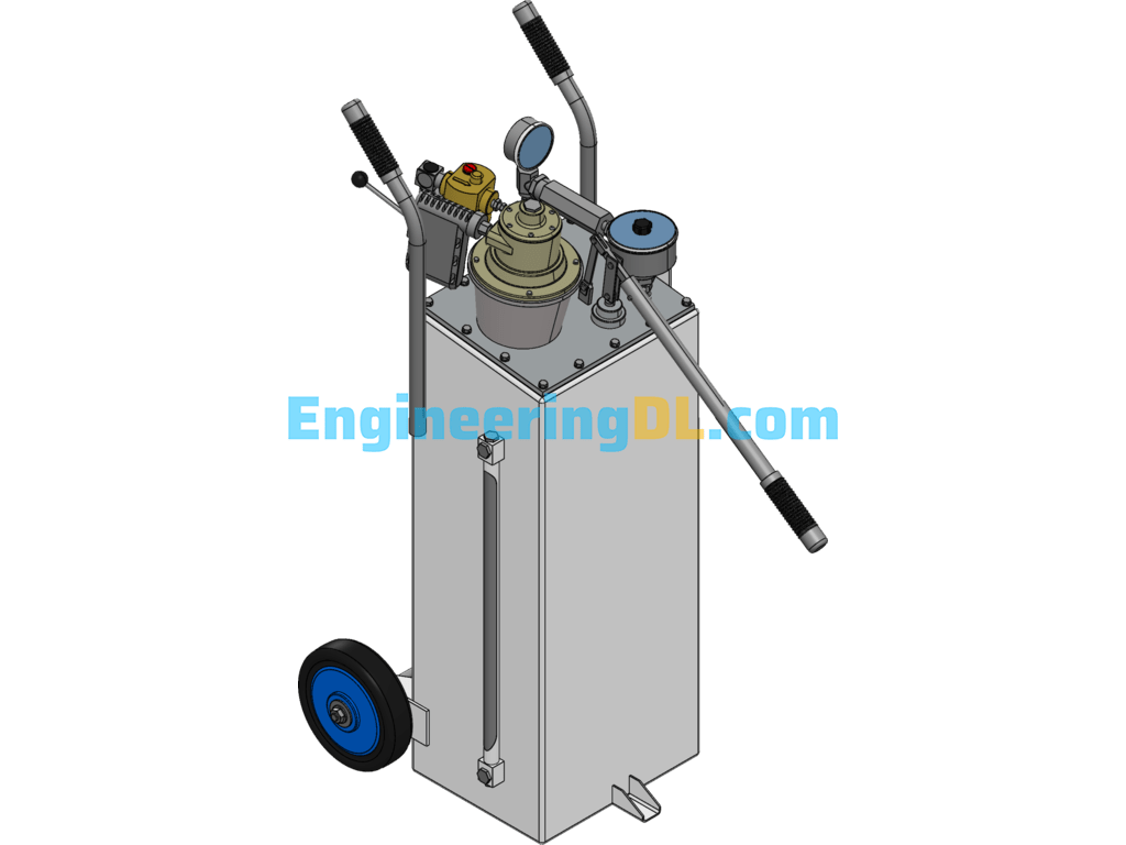 Hydraulic Distributor 3D Model SolidWorks, 3D Exported Free Download
