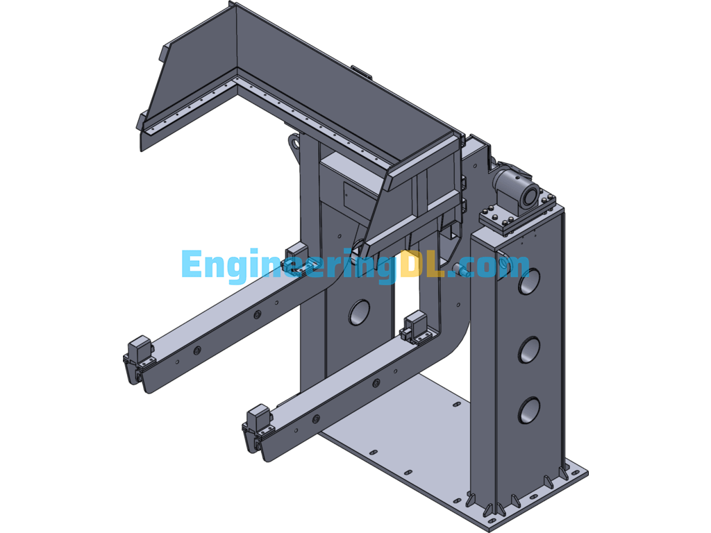 Hydraulic Tilting Machine SolidWorks Free Download