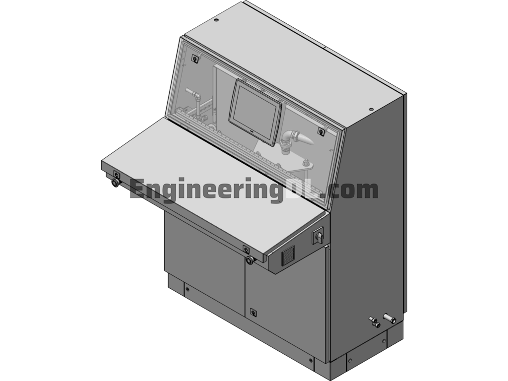 Hydraulic Test Bench 3D Model SolidWorks, 3D Exported Free Download