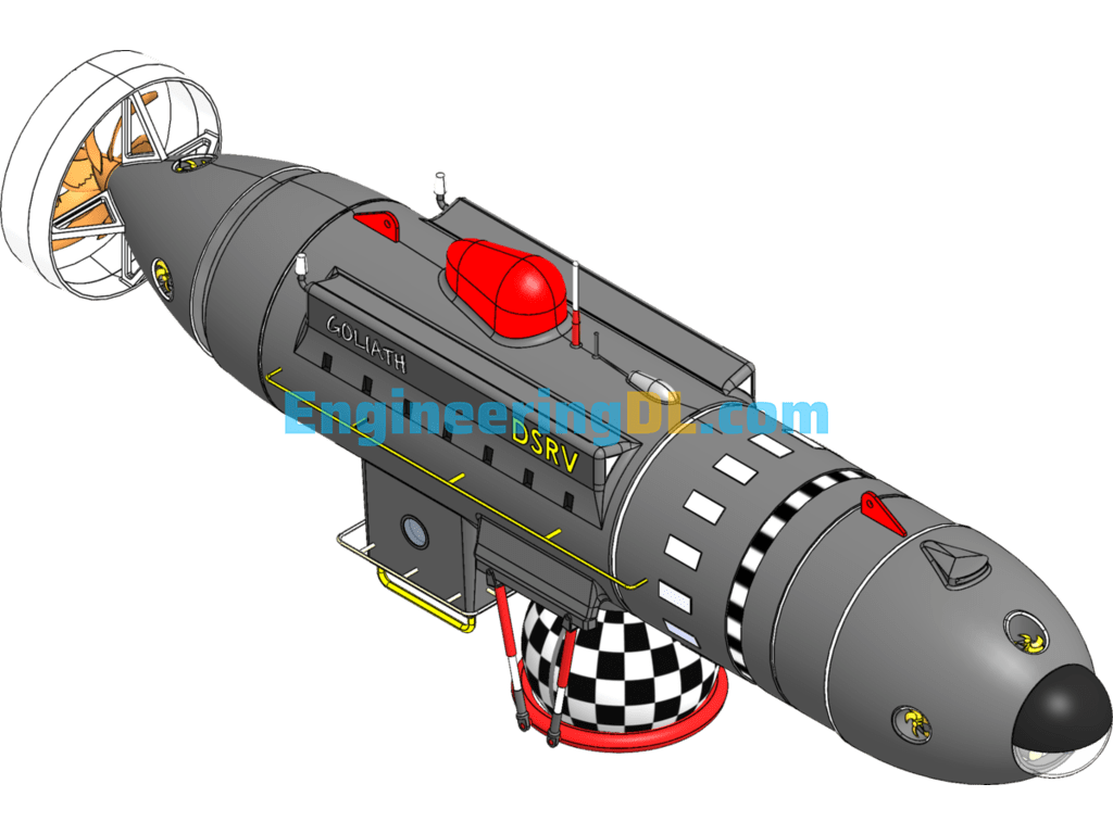 Deep Dive Lifeboat SolidWorks, 3D Exported Free Download