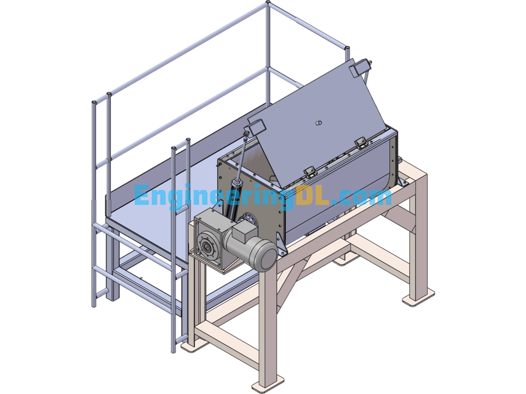 Concrete Recycling Machine SolidWorks Free Download