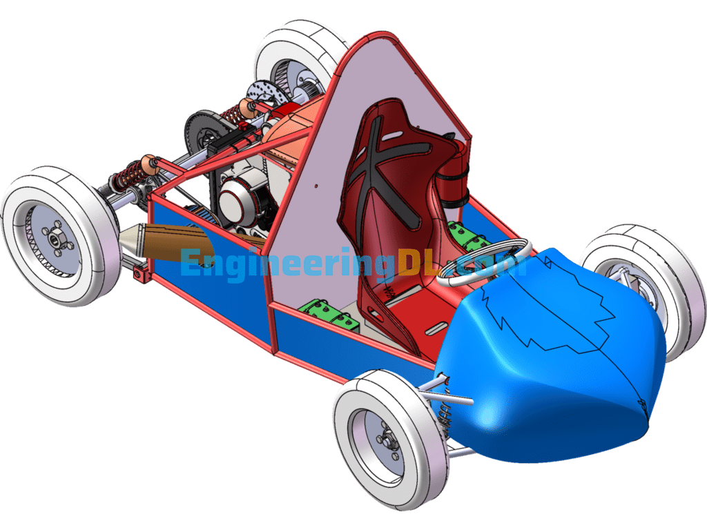 Hybrid Kart SW Design SolidWorks Free Download