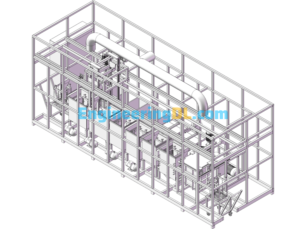 Cleaning Machine SolidWorks, 3D Exported Free Download
