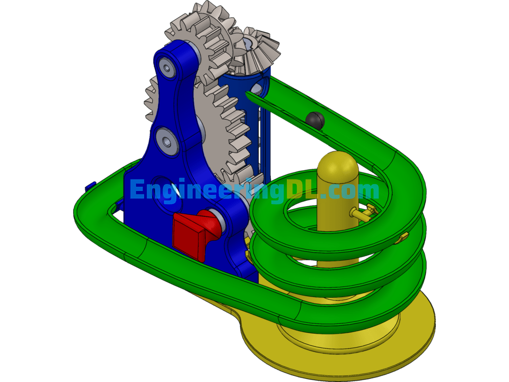 Rolling Ball Lifting Mechanism SolidWorks Free Download