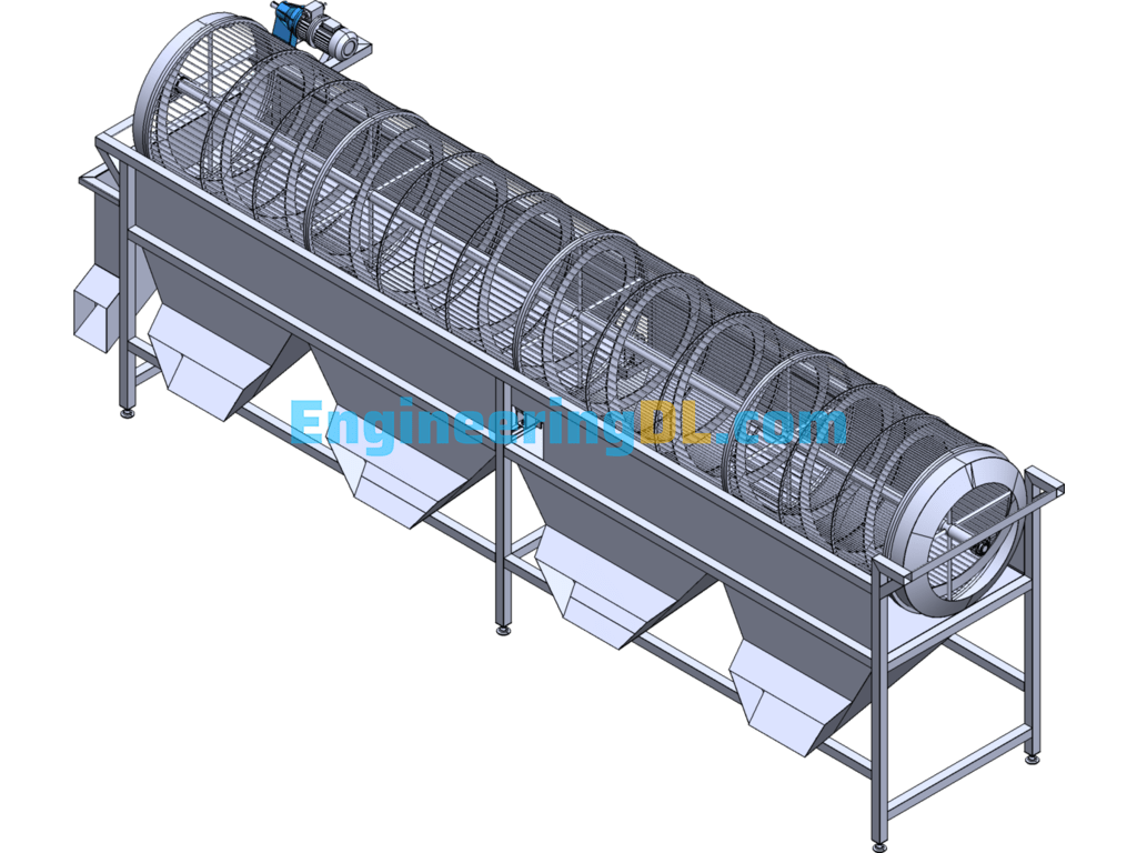 Roller Grader (Fruit And Vegetable Processing Machinery) SolidWorks Free Download