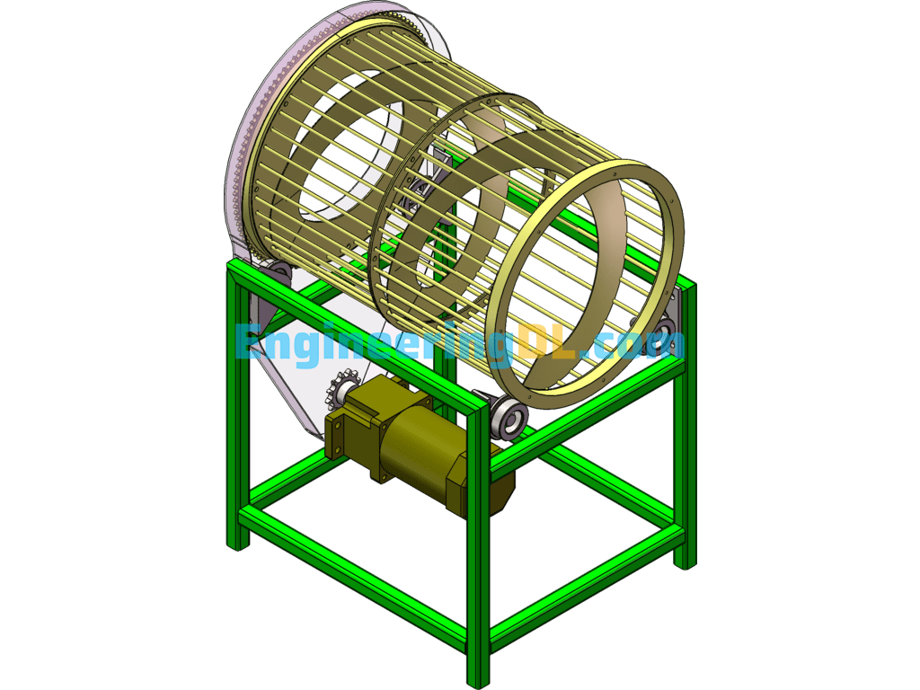Drum Grading Device SolidWorks Free Download