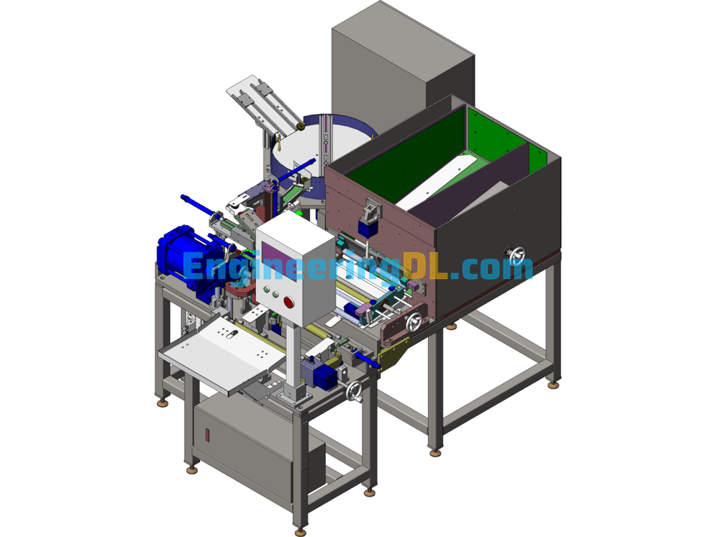 Roller Bottom Valve Press Fitting Equipment SolidWorks Free Download