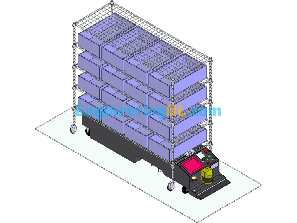 Submerged AGV Dosing Rack SolidWorks, 3D Exported Free Download