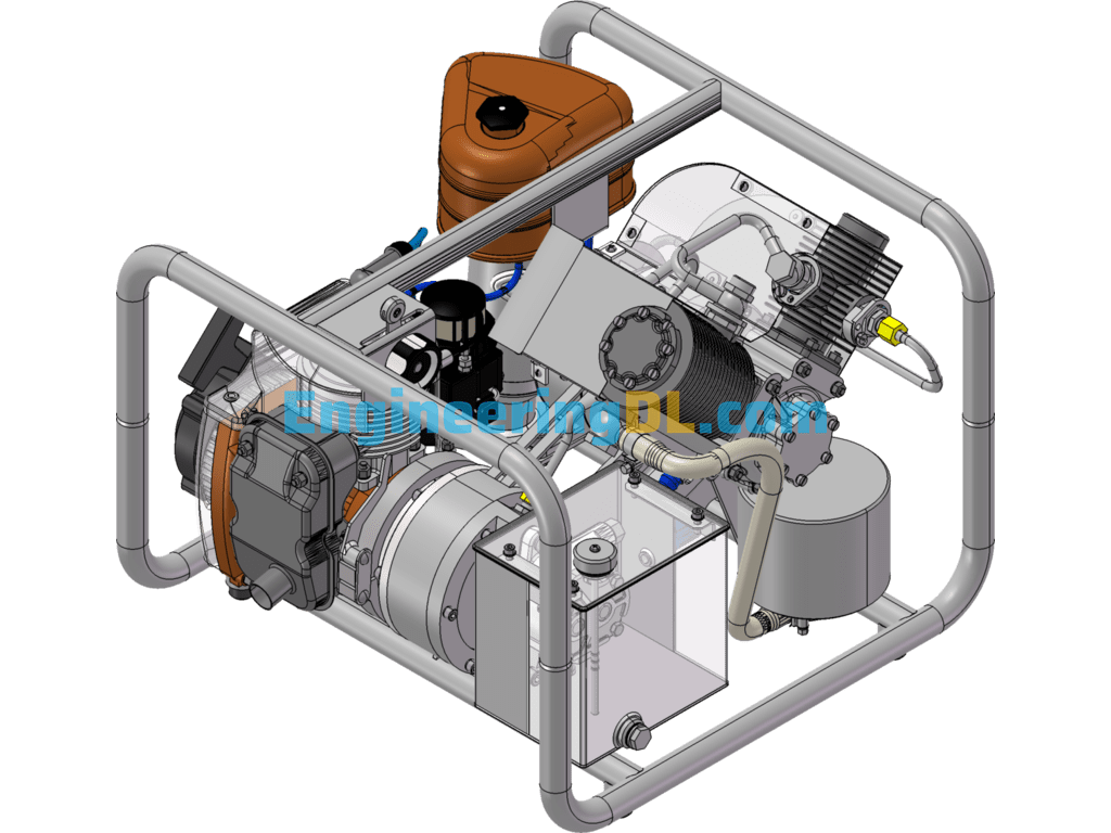 Submersible Pump Compressor SW Design SolidWorks Free Download