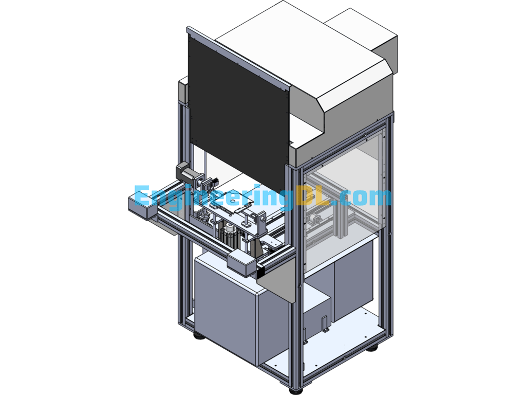 Laser Marking Machine SolidWorks, 3D Exported Free Download
