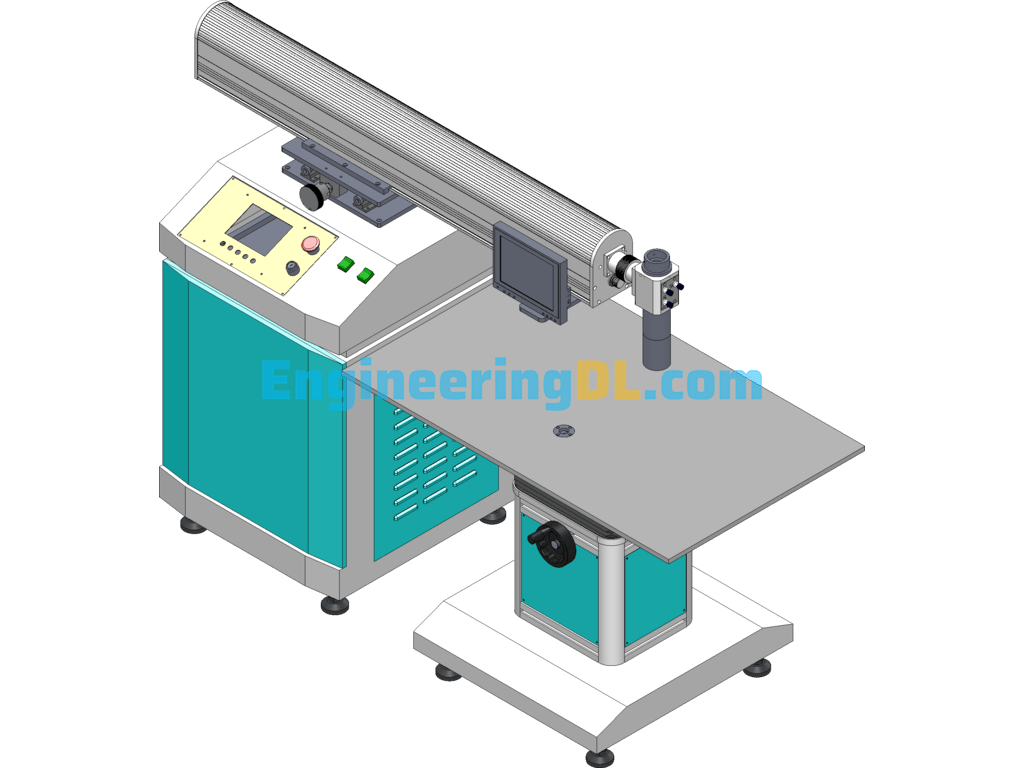 Laser Lettering Machine SolidWorks Free Download