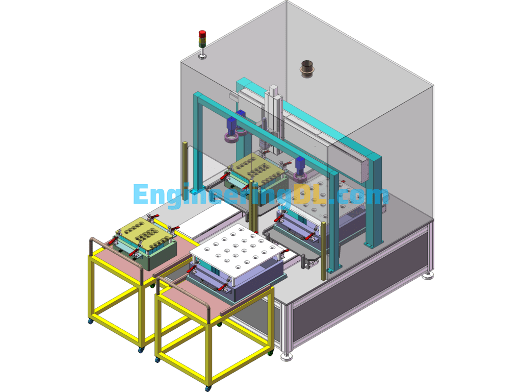 Laser Welding Machine Equipment SolidWorks, 3D Exported Free Download