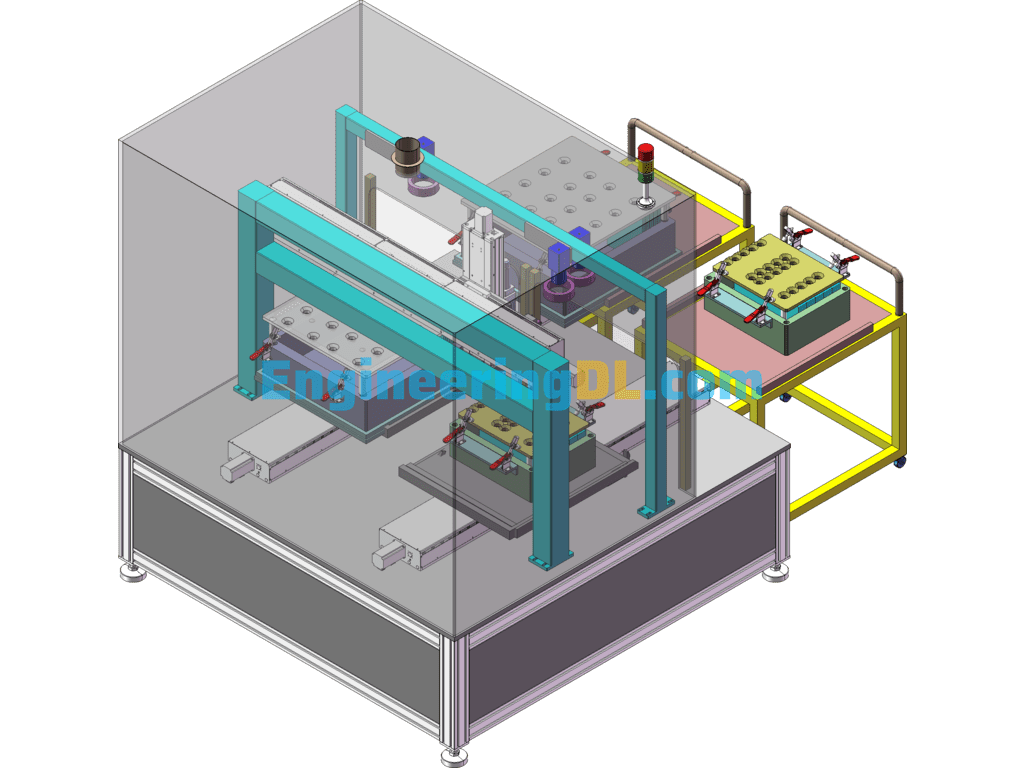 Laser Welding Machine Equipment SolidWorks, 3D Exported Free Download