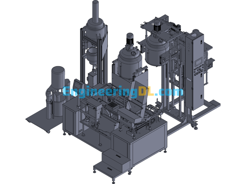 Filling And Loading Machine 3D Exported Free Download