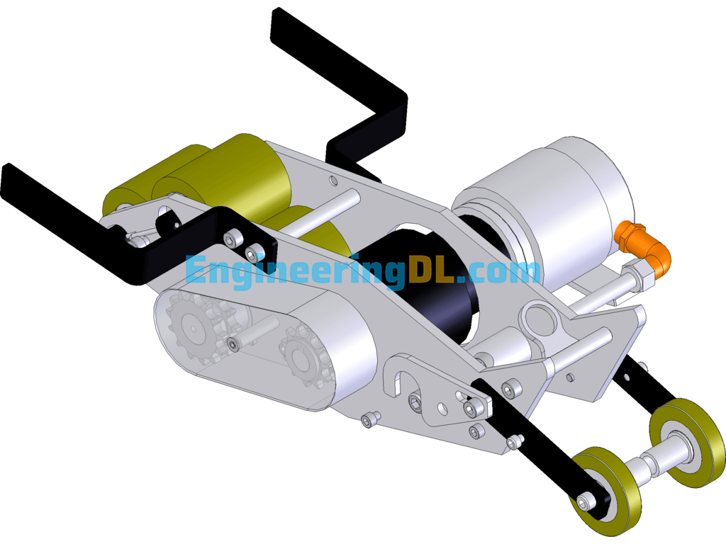 Train Track Booster 3D + Design Calculation Instructions SolidWorks Free Download