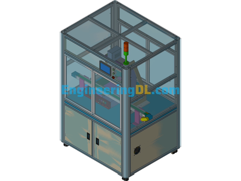 Dispensing CCD Inspection Equipment (CreoProE), 3D Exported Free Download