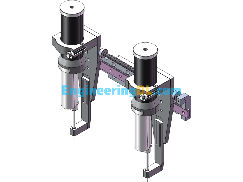 Dispensing Head Assembly SolidWorks, 3D Exported Free Download