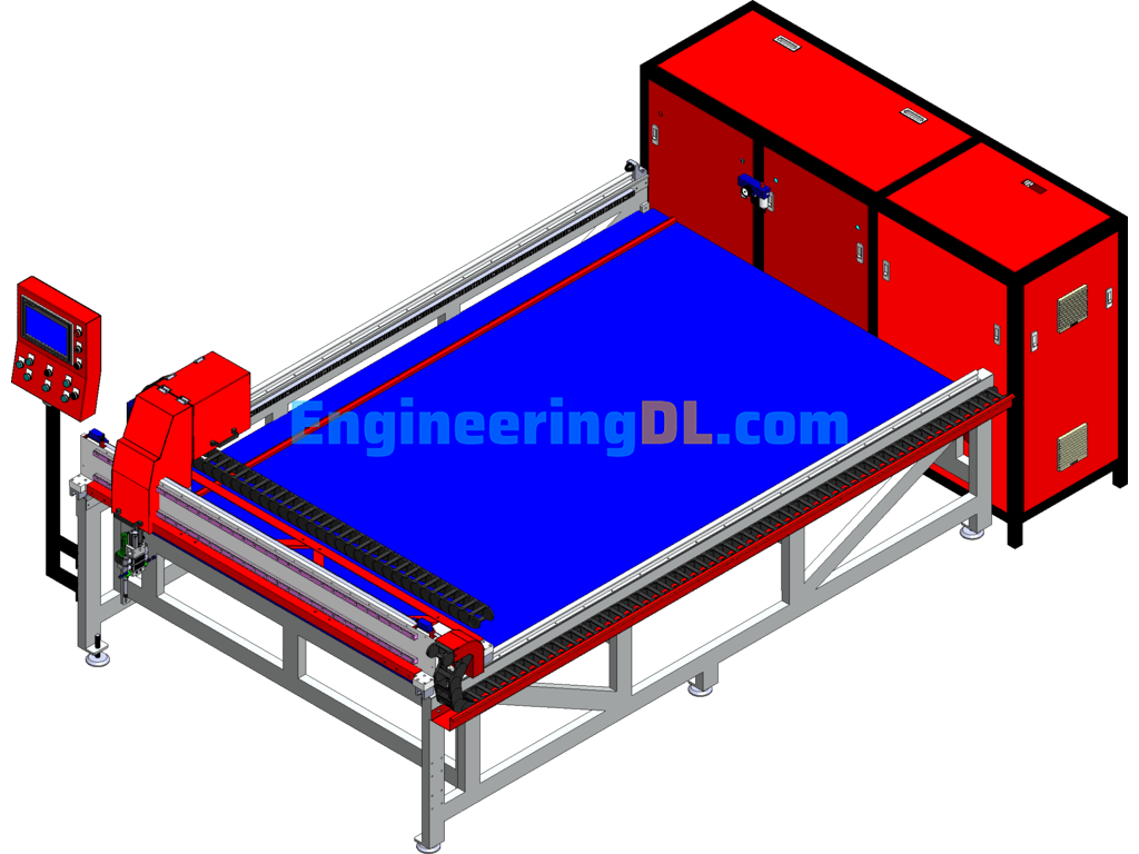 Dispensing Line Body (New Automatic Dispensing Machine) SolidWorks, 3D Exported Free Download
