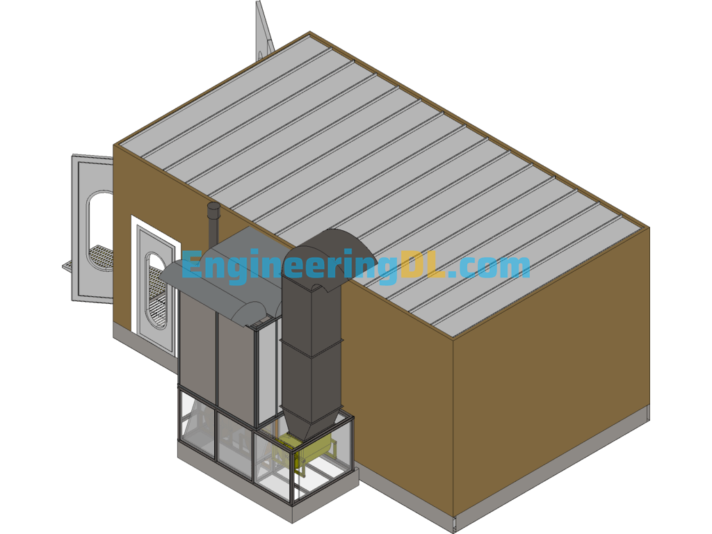 Paint Booth (Standard Type) 3D Model 3D Exported Free Download