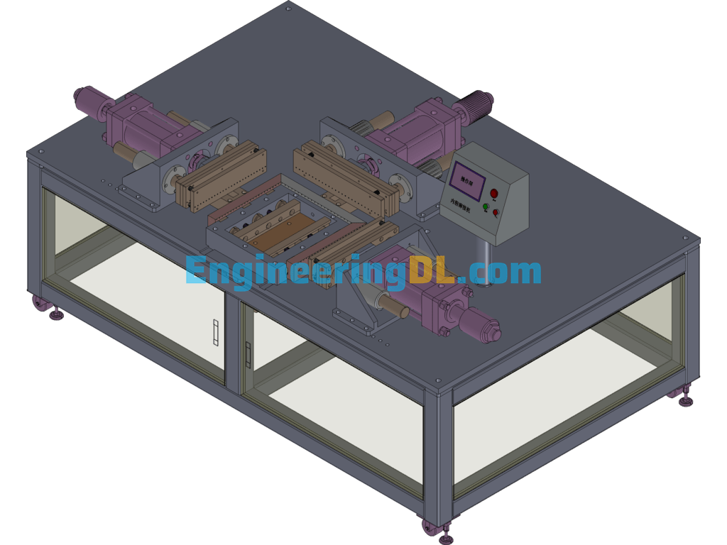 Oven Liner Without Hole Riveting Machine SolidWorks, 3D Exported Free Download