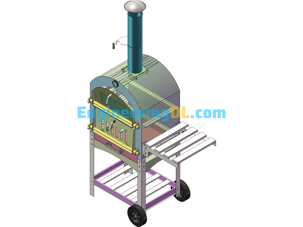 Barbecue Ovens-Pizza Ovens SolidWorks Free Download