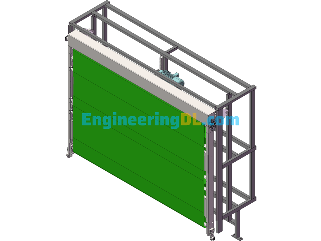 Hot Press Plate Feed Trolley SolidWorks, 3D Exported Free Download
