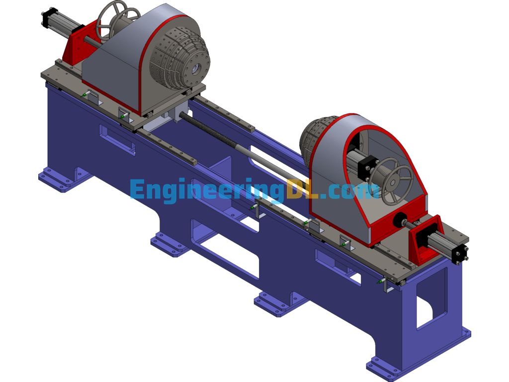 Water Heater Barrel Reaming Machine 3D Exported Free Download