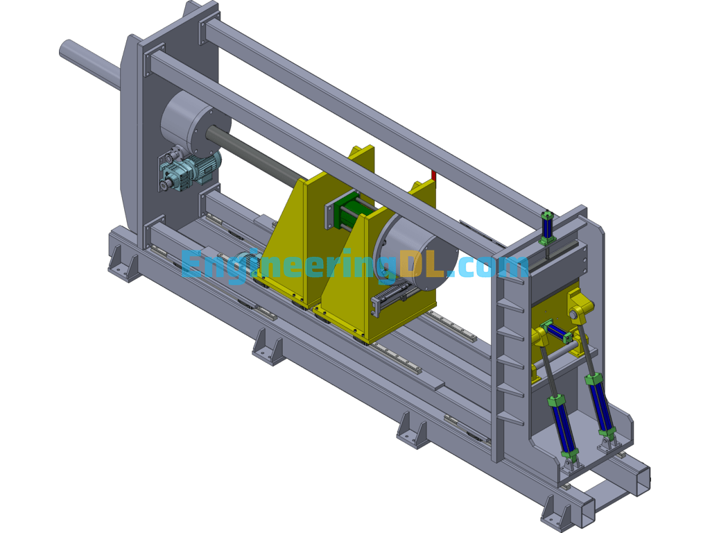 Water Heater Barrel Top Cover Press Fitting Machine 3D Exported Free Download