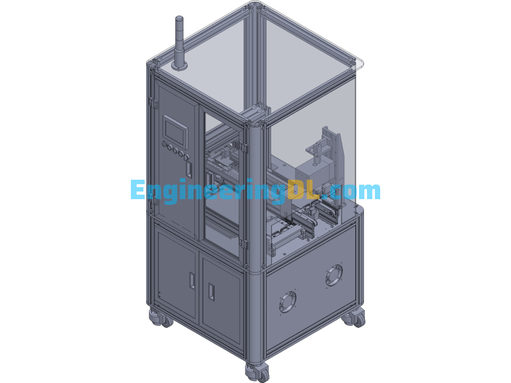 Post-Weld Inspection Machine 3D Exported Free Download
