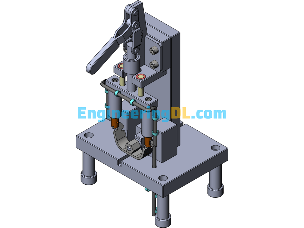 Welding Fixture Locking Pin SolidWorks Free Download