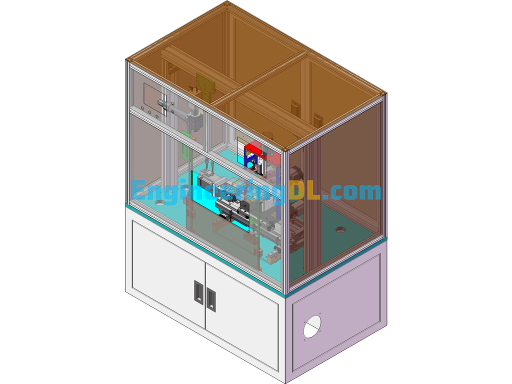 Three-Axis Laser Welding Machine For Welding Sheet Metal Shells SolidWorks, 3D Exported Free Download
