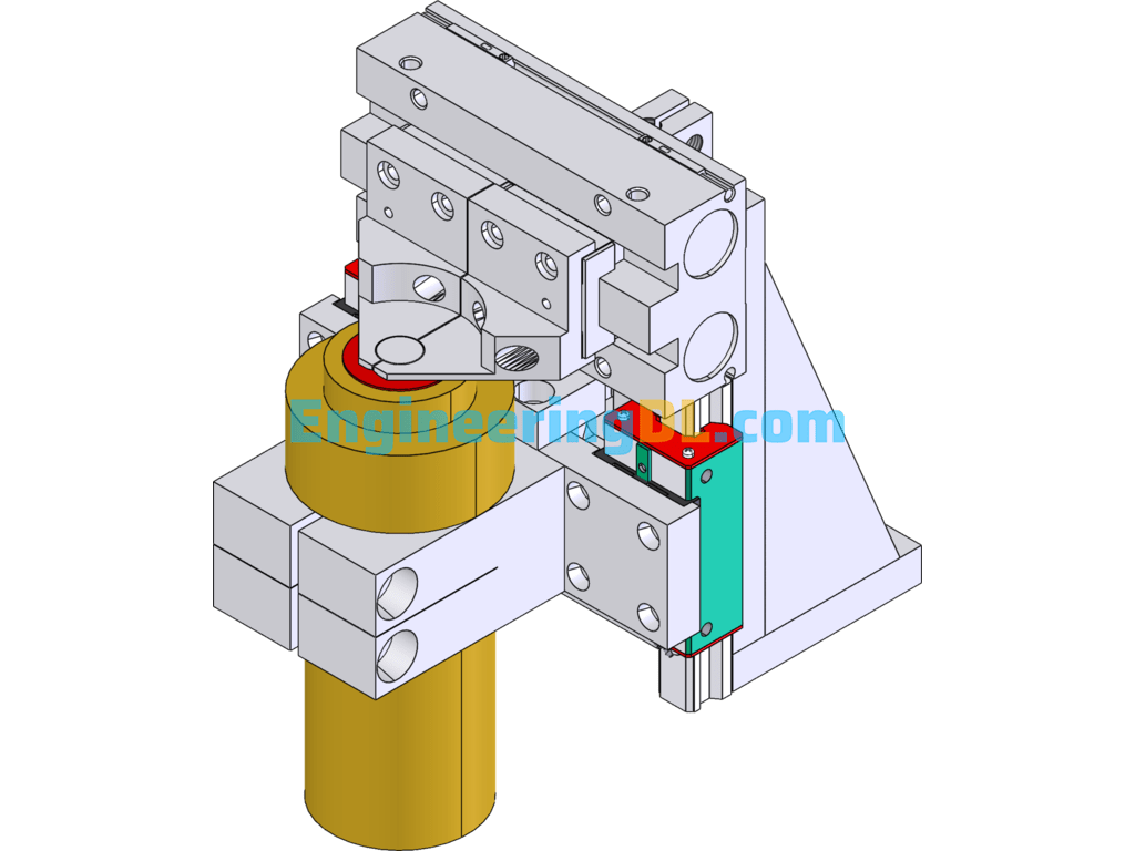 Welders Alignment And Positioning Mechanism SolidWorks, 3D Exported Free Download