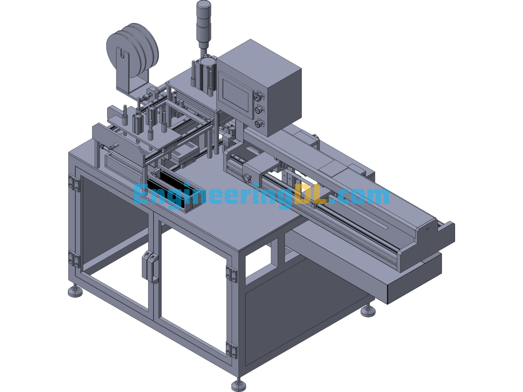 Weld Film Length Cutting Machine 3D Exported Free Download