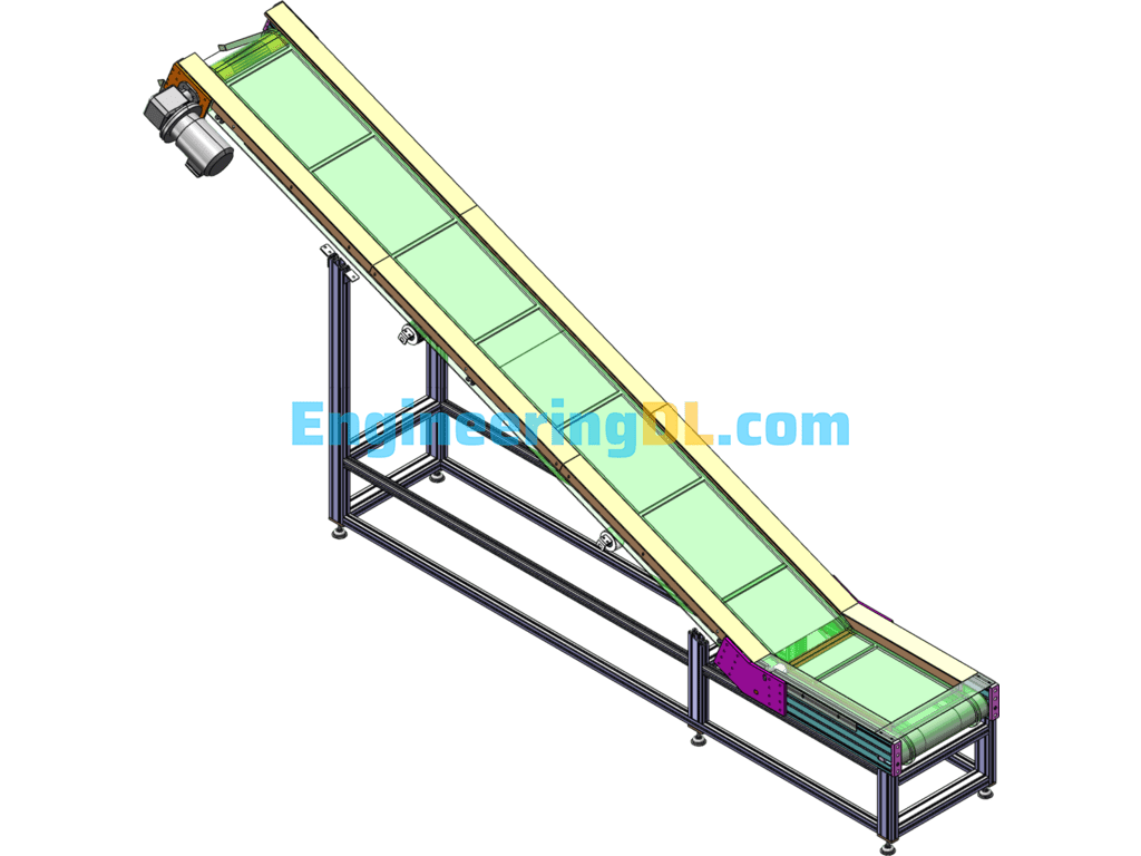Climbing Conveyor Line SolidWorks Free Download