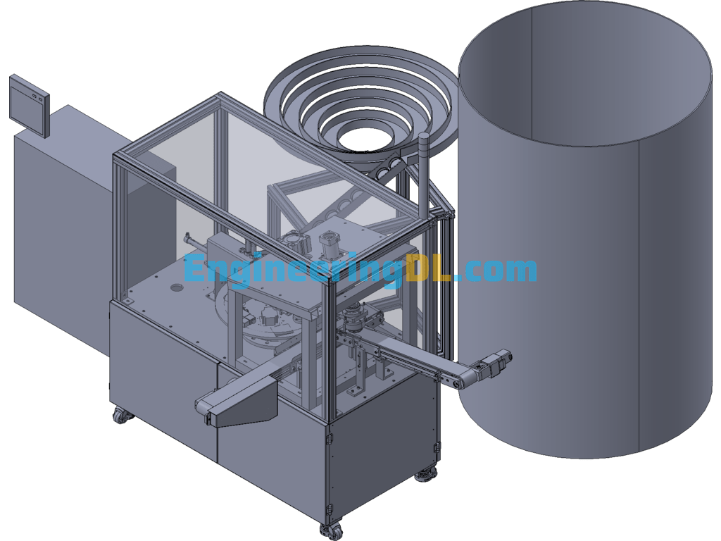 Yulan Oil Cap Combination Machine 3D Exported Free Download