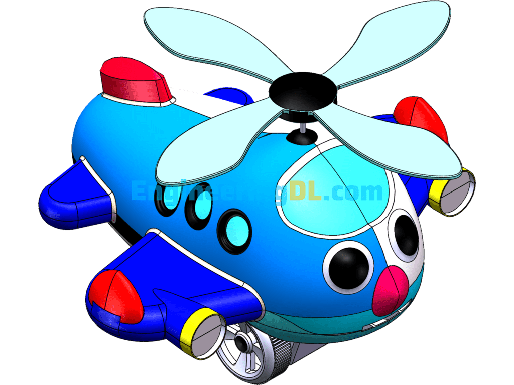 Toy Airplane SolidWorks Free Download
