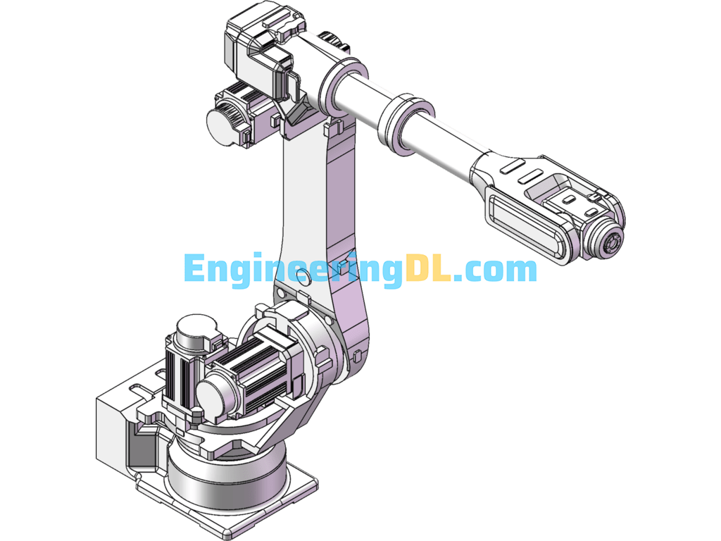 Hyundai Heavy Industries HA010L Multi-Joint Robot SolidWorks, 3D Exported Free Download