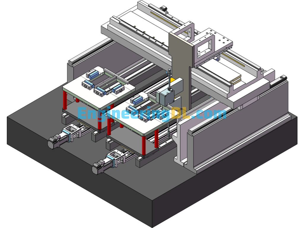 Glass Flatness Inspection Machine (With DFM) SolidWorks, 3D Exported Free Download