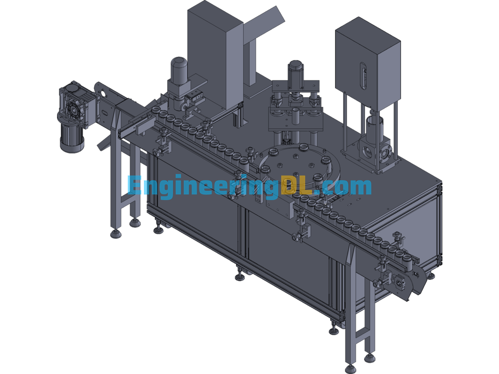 Glass Glue Filling Machine 3D Exported Free Download