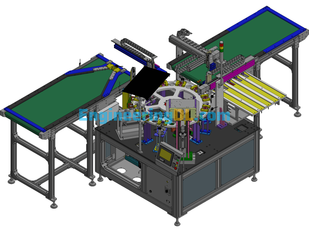 Ball Cage Multi-Size Inspection Equipment 3D Exported Free Download
