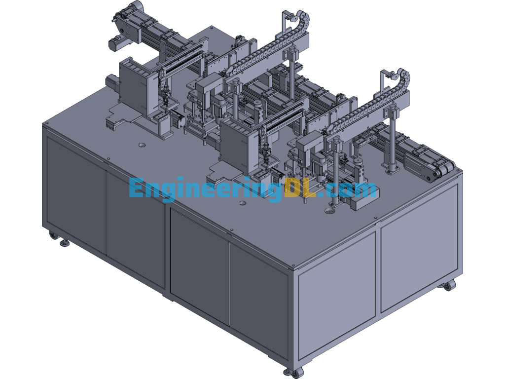 Assembly Mechanism For Mounting Parts Or Workpieces In A Housing 3D Exported Free Download